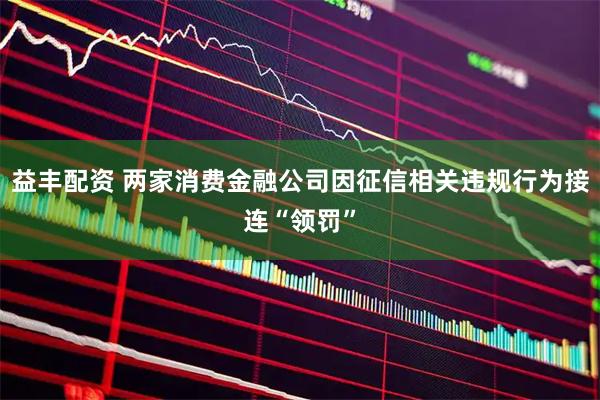 益丰配资 两家消费金融公司因征信相关违规行为接连“领罚”