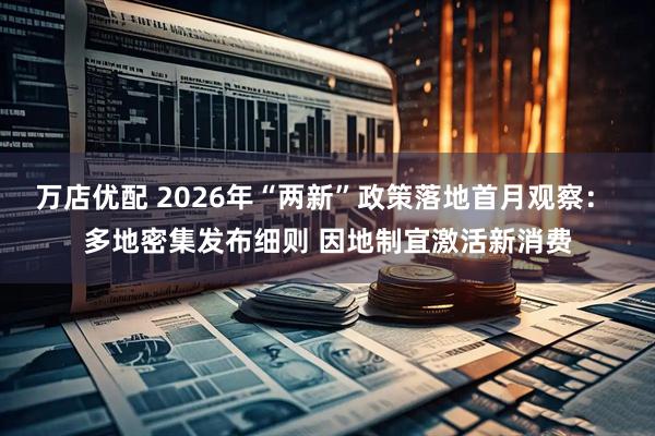 万店优配 2026年“两新”政策落地首月观察: 多地密集发布细则 因地制宜激活新消费