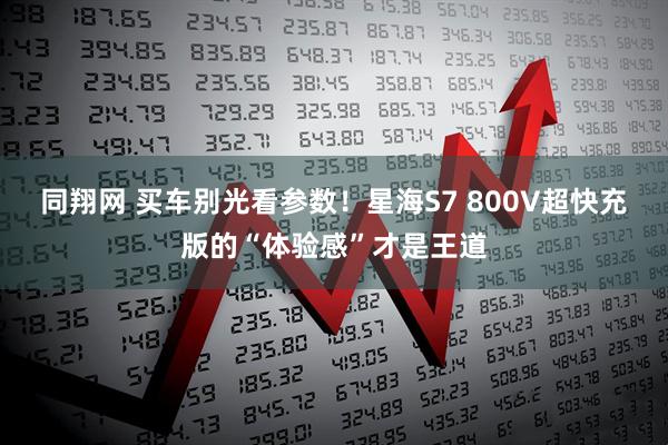同翔网 买车别光看参数！星海S7 800V超快充版的“体验感”才是王道